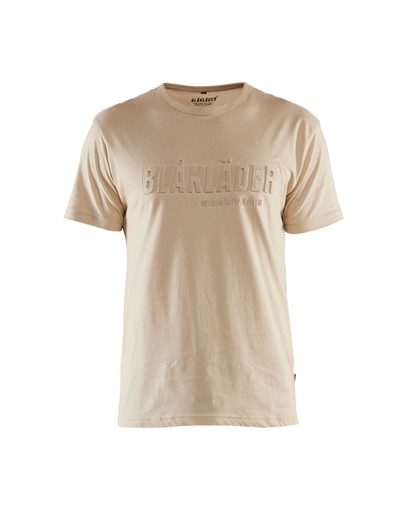 Blåkläder t-skjorte med 3d-print-varm beige-s